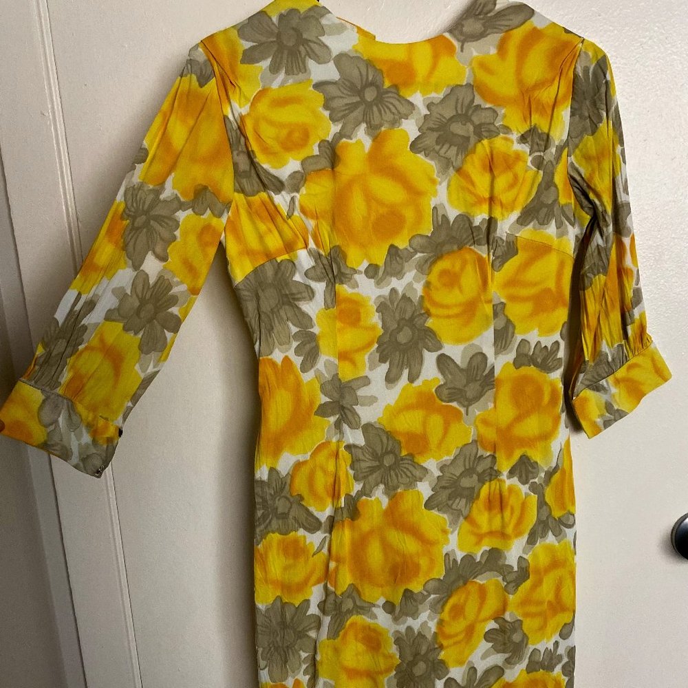 VINTAGE 1950s HALF SLEEVE SHEATH DRESS